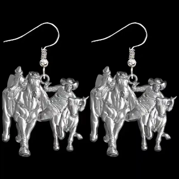Bull Dogger Earrings